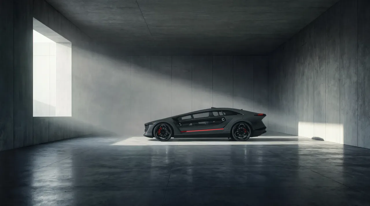 CEER EXOBOT Sedan — التصميم الجانبي
