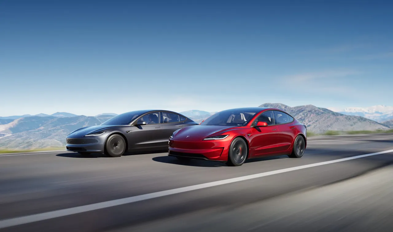 Tesla Model 3 Performance — الواجهة الأمامية